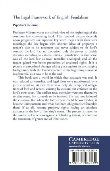 The Legal Framework of English Feudalism