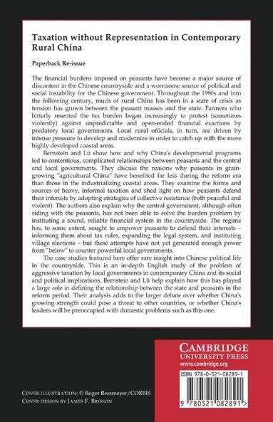 Taxation Without Representation in Contemporary Rural China