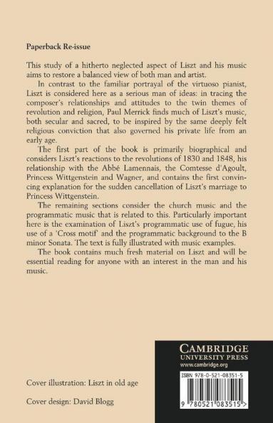 Revolution and Religion in the Music of Liszt