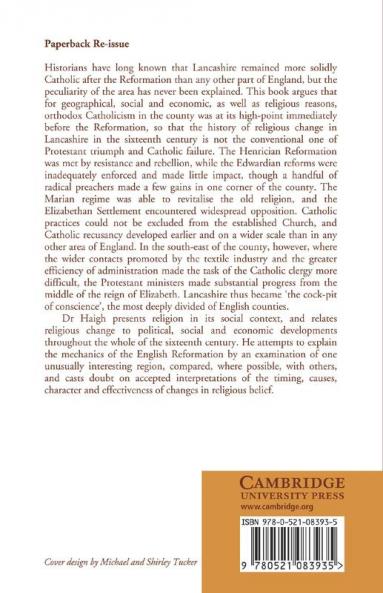 Reformation and Resistance in Tudor Lancashire