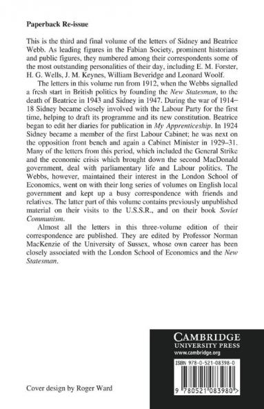 The Letters of Sidney and Beatrice Webb