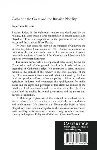 Catherine the Great and the Russian Nobilty