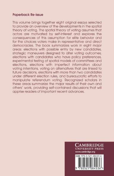 Advances in the Spatial Theory of Voting