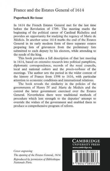 France and the Estates General of 1614