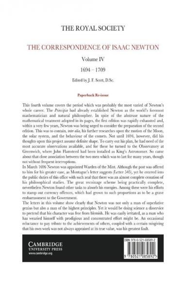 The Correspondence of Isaac Newton