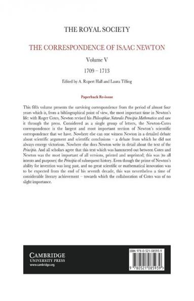 The Correspondence of Isaac Newton
