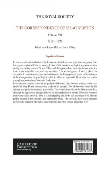 The Correspondence of Isaac Newton