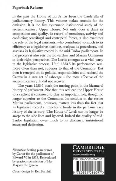 The House of Lords in the Parliaments of Edward VI and Mary I