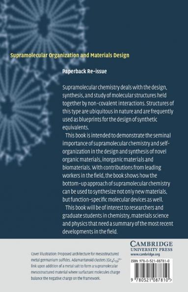 Supramolecular Organization and Materials Design