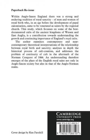 The Royal Saints of Anglo-Saxon England