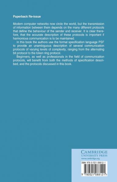 Algebraic Specification of Communication Protocols
