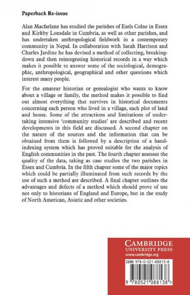 Reconstructing Historical Communities