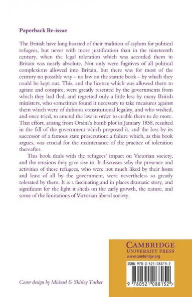 The Refugee Question in Mid-Victorian Politics