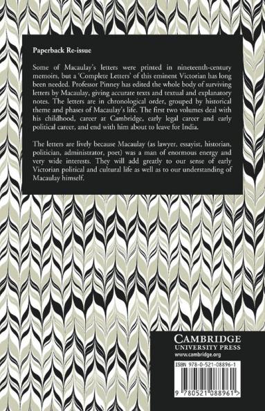 The Letters of Thomas Babington Macaulay