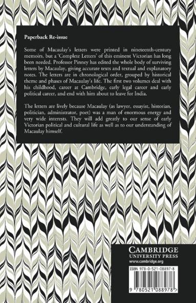 The Letters of Thomas Babington Macaulay