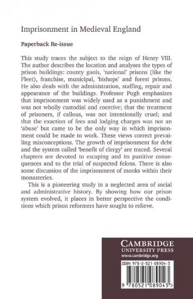 Imprisonment in Medieval England
