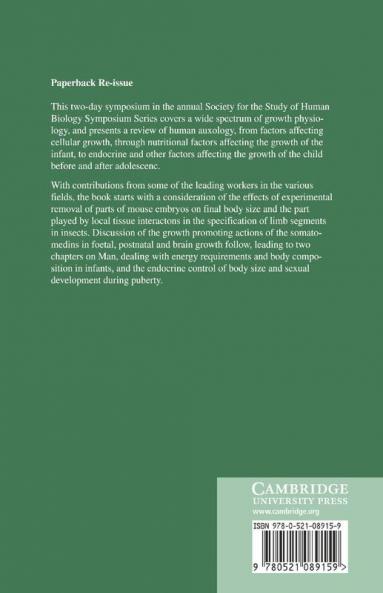 The Physiology of Human Growth