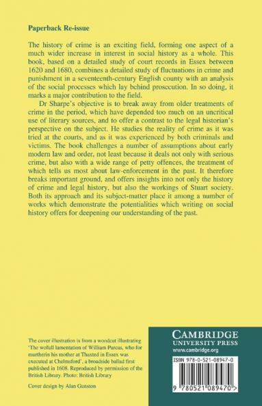 Crime in Seventeenth-Century England