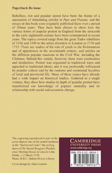 Rebellion Popular Protest and the Social Order in Early Modern England