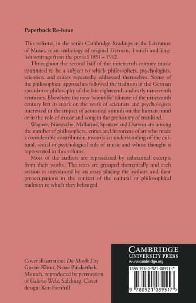 Music in European Thought 1851 1912