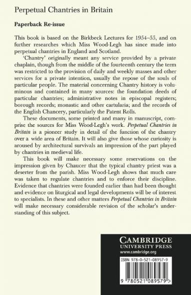 Perpetual Chantries in Britain