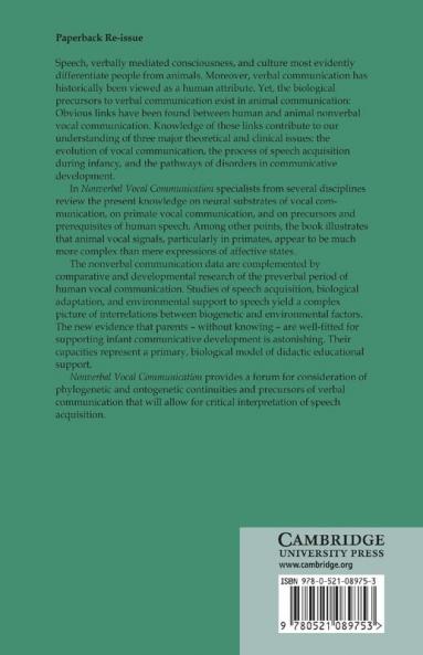 Nonverbal Vocal Communication