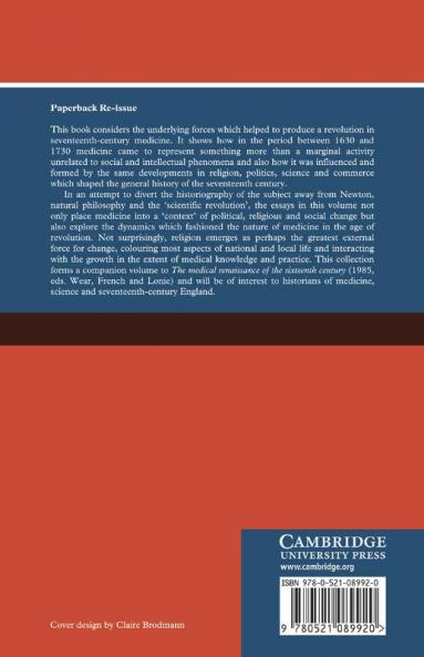 The Medical Revolution of the Seventeenth Century