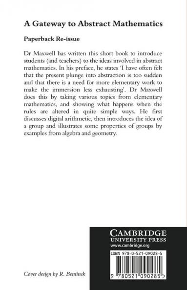 A Gateway to Abstract Mathematics