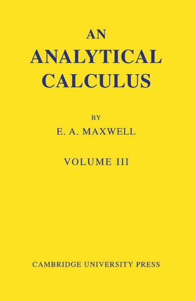 An Analytical Calculus