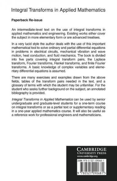 Integral Transforms in Applied Mathematics
