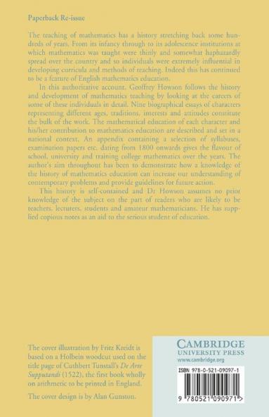 A History of Mathematics Education in England