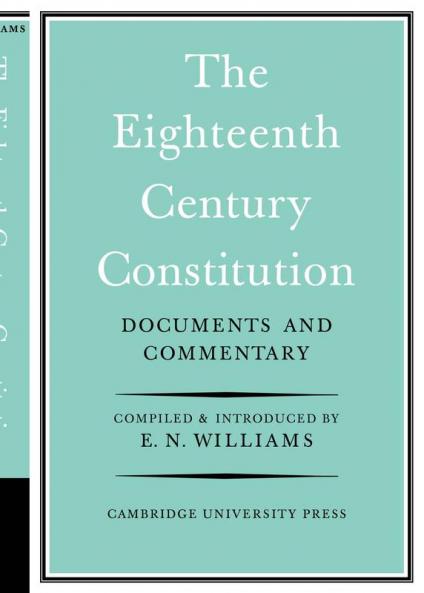 The Eighteenth-Century Constitution 1688-1815