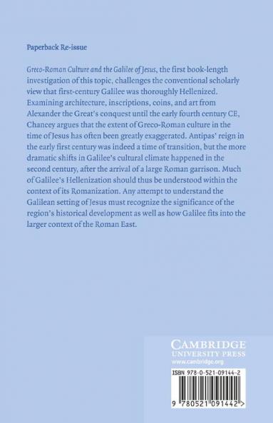 Greco-Roman Culture and the Galilee of Jesus