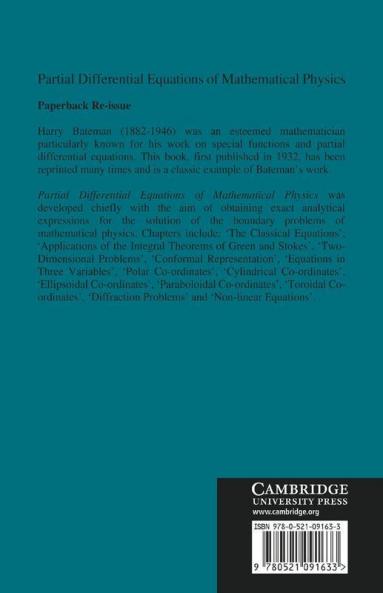 Partial Differential Equations of Mathematical Physics