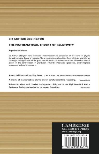 The Mathematical Theory of Relativity