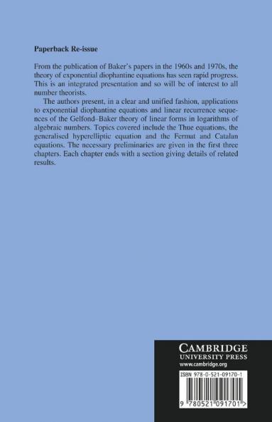 Exponential Diophantine Equations