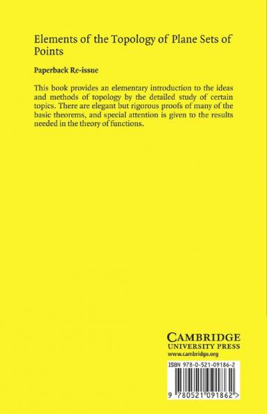 Elements of the Topology of Plane Sets of Points