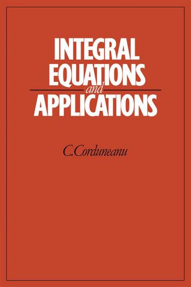 Integral Equations and Applications
