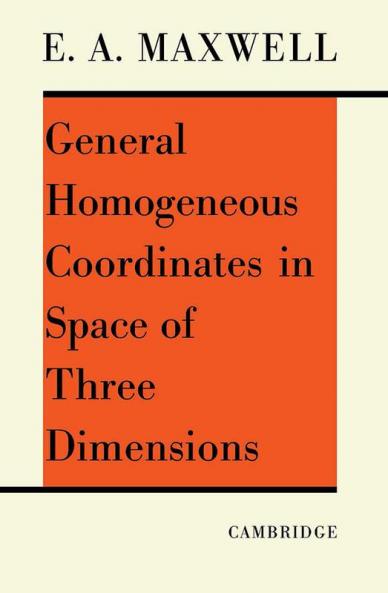 General Homogeneous Co-Ordinates in Space of Three Dimensions