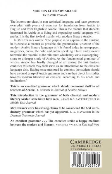 Modern Literary Arabic