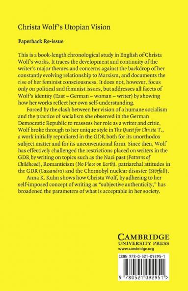 Christa Wolf's Utopian Vision