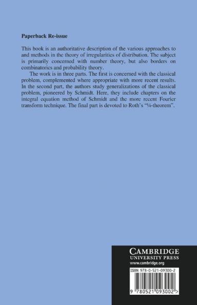 Irregularities of Distribution