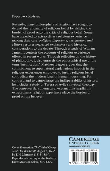 Religious Experience Justification and History