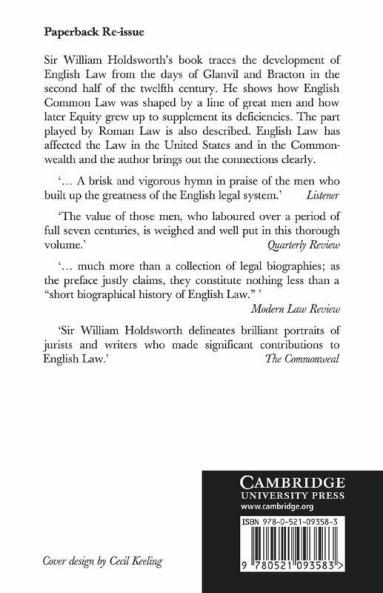 Some Makers of English Law