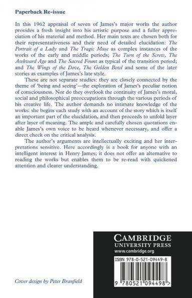 The Ordeal of Consciousness in Henry James