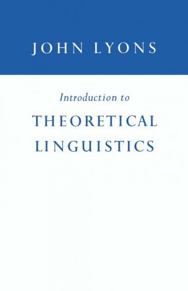 Introduction to Theoretical Linguistics