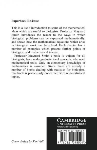 Mathematical Ideas in Biology