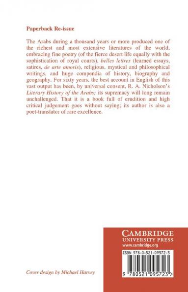 A Literary History of the Arabs