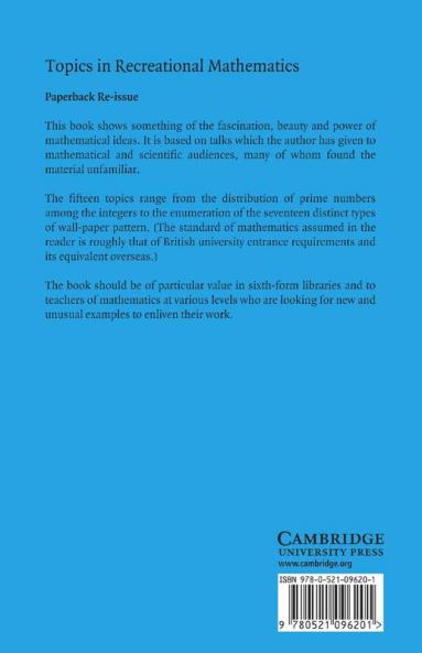 Topics in Recreational Mathmatics