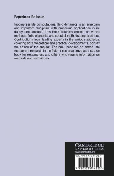 Incompressible Computational Fluid Dynamics